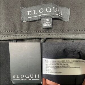 Eloquii Seamed Women’s Black Ponte Ankle Pants Size 20